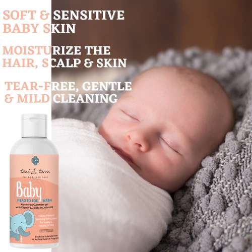 Teal and Terra: Baby Head To Toe Wash With Aloe Vera & Cucumber Gel - 200ml
