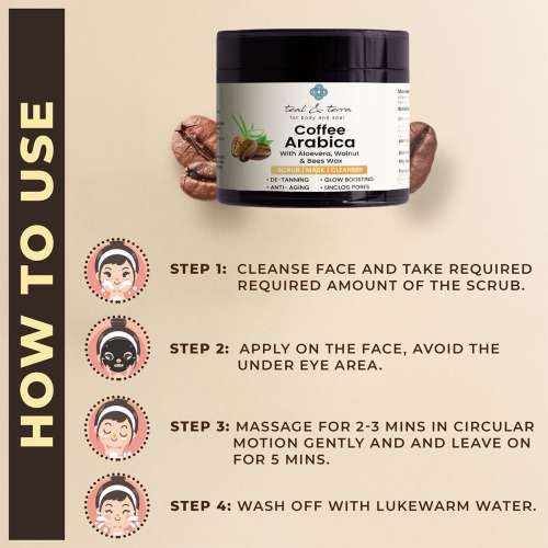 Teal and Terra: 3-In-1 Face Mask Coffee Arabica - 100gm