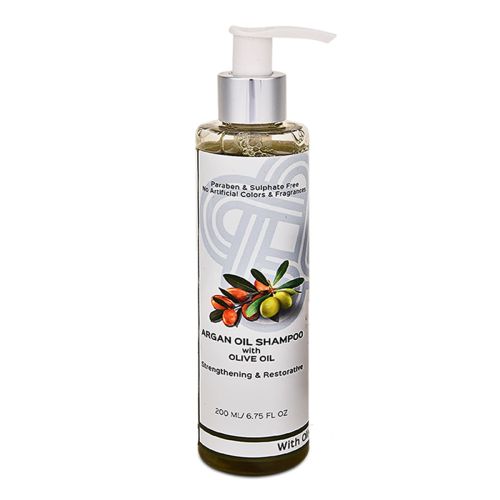Teal and Terra: Shampoo With Argan Oil, Olive Oil For Hair Strengthening & Restoration - 200ml