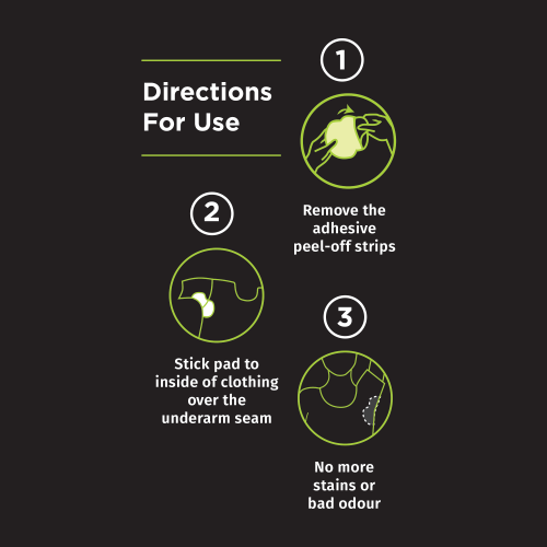 Pee Safe: Disposable Underarm Sweat Pads (Folded) - Pack of 14