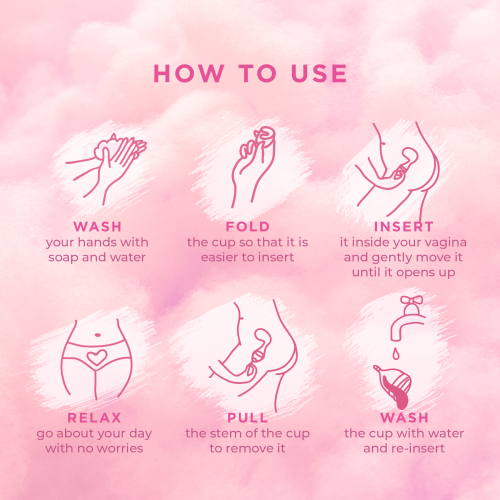 Pee Safe: Reusable Menstrual Cup with Medical Grade Silcone for Women - Small