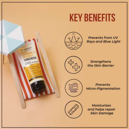 Dr. Sheth's: Ceramide & Vitamin C Sunscreen SPF 50 - 50g