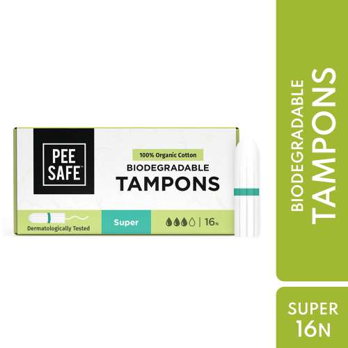 Pee Safe: Organic Cotton Tampon (Super, 16N)