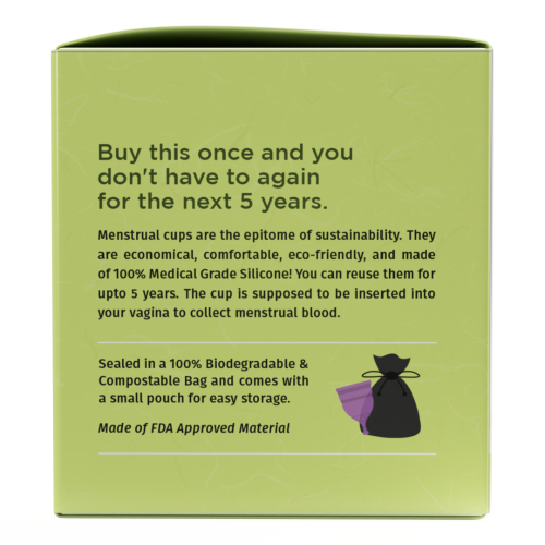Pee Safe: Reusable Menstrual Cup with Medical Grade Silcone for Women - Extra Small