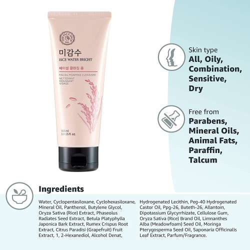 The Face Shop: Rice Water Bright Cleansing Foam | 150ml