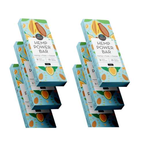 Health Horizons: Hemp Gluten Free Power Bar Healthy Bar | Energy Bar | Snack Bar - 50 gm (Pack of 6)