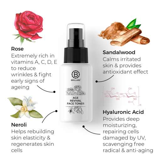 Brillare: Age Revival Face Toner For Ageing Skin - 50ml