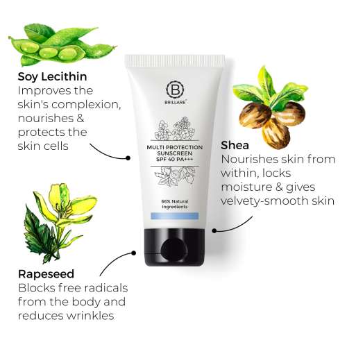 Brillare: Multi-Protection Sunscreen SPF 40 - 50gm