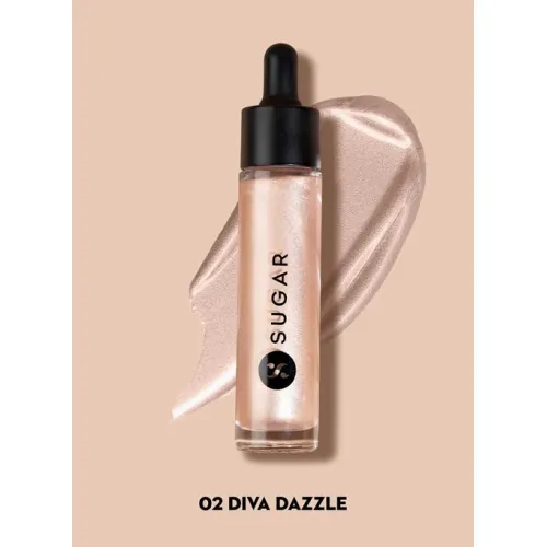 Sugar Cosmetics : Own The Light - Liquid Highlighter - 02 Diva Dazzle (Rosey Taupe) - 20ml