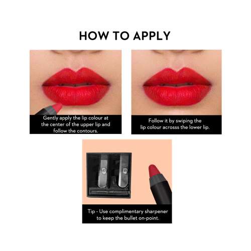 Sugar Cosmetics : Matte As Hell - Crayon Lipstick -12 Baby Houseman (Deep Pink) - 2.8gm