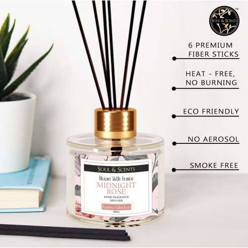 Soul & Scents: Midnight Rose Reed Diffuser 120ml