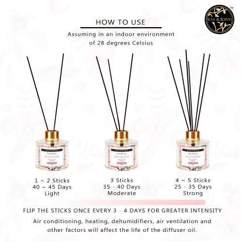 Soul & Scents: Blossom Reed Diffuser 120ml