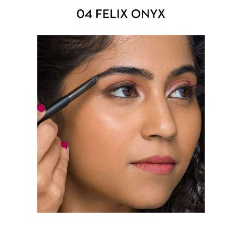 Sugar Cosmetics : Arch Arrival - Brow Definer - 04 Felix Onyx (Dark Blackish Brown Brow Definer) - 0.35