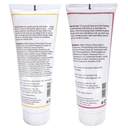 Fix My Curls : Travel Size Styling Bundle With Defining Hair Gel And Leave In Cream - 50gm each
