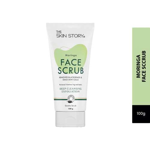 The Skin Story: Moringa Face Gentle Scrub - Deep Cleansing Exfoliator - 100 gm