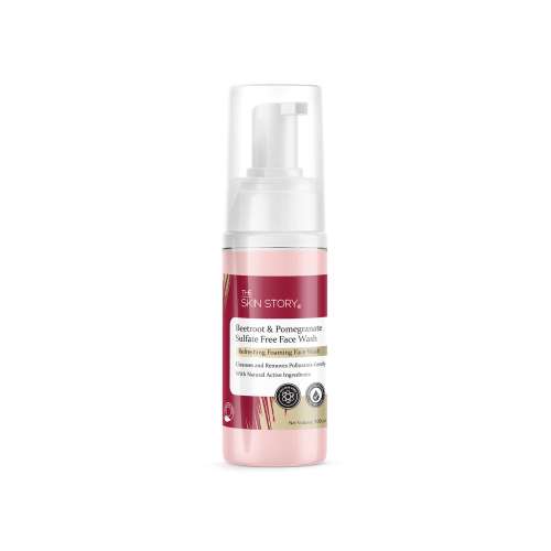 The Skin Story: Beetroot & Pomegranate Sulphate Free Foaming Facewash - 100ml