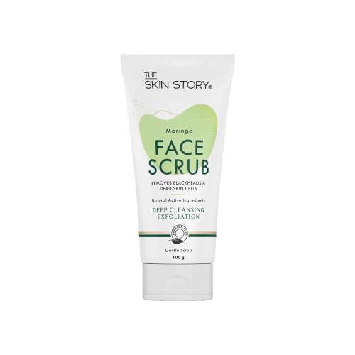 The Skin Story: Moringa Face Gentle Scrub - Deep Cleansing Exfoliator - 100 gm