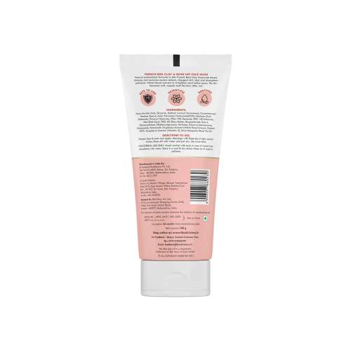 The Skin Story: French Red Clay & Rose Hip Facewash (Oil & Pollution Control) - 100 gm