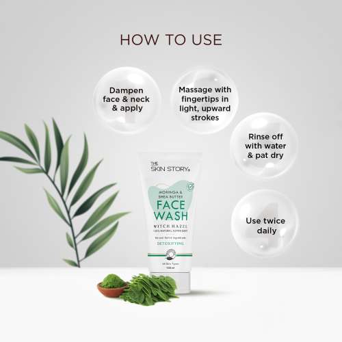 The Skin Story: Moringa & Shea Butter Facewash - Detoxifier - 100 ml