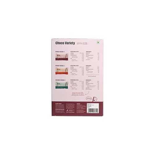 The Whole Truth: Protein BarsChoco Variety (2 Double Cocoa Bars, 2 Coconut Cocoa Bars, 2 Coffee Cocoa Bars) Pack of 6 (6 x 52g)