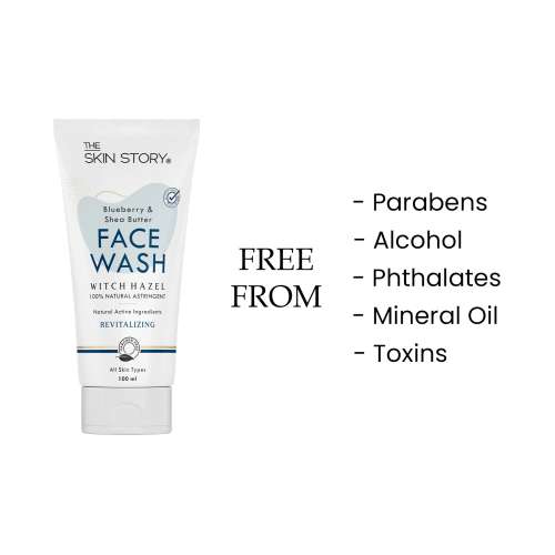 The Skin Story: Shea Butter & Blueberry Facewash - Revitaliser - 100 ml