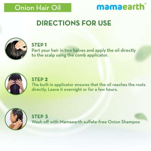 Mamaearth: Onion Hair Oil for hair growth with Onion & Redensyl for Hair Fall Control - 250ml
