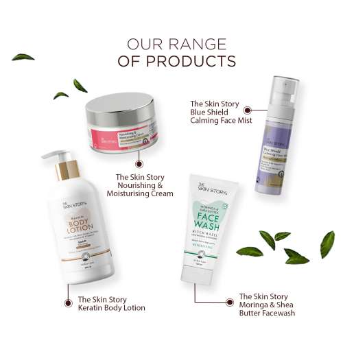 The Skin Story: Moringa Sunscreen - UVA & UVB Broad Spectrum Protection - Non Sticky - SPF 50+ - 100 gm