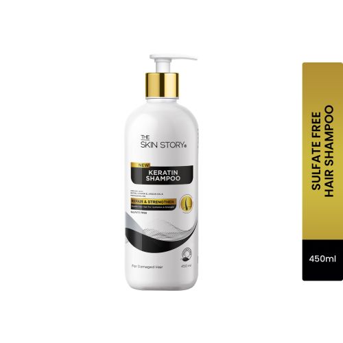 The Skin Story: Sulfate Free Keratin Shampoo - For Damaged Hair - 450ml