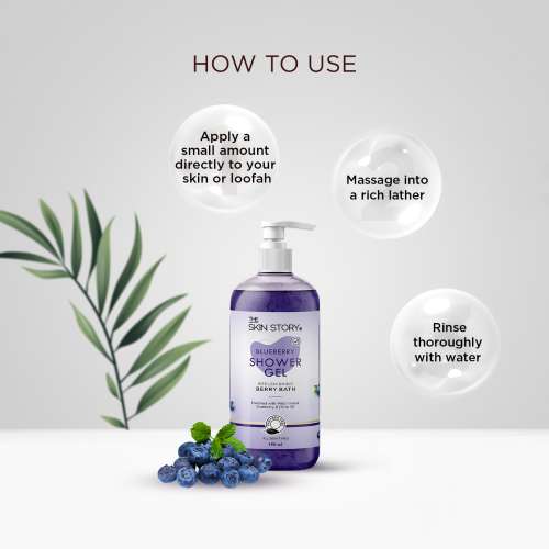 The Skin Story: Blueberry Shower Gel -190ml