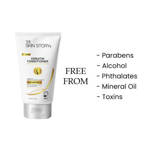 The Skin Story: Keratin Conditioner - Instant Anti -Frizz - 100 gm