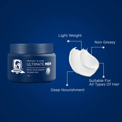 The Beard Story: Protect & Care Ultimate Men Daily Hair Cream - 100gm