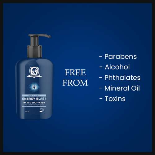 The Beard Story: Mens 2-in-1 Energy Blast , Hair & Body Wash - 200 ml