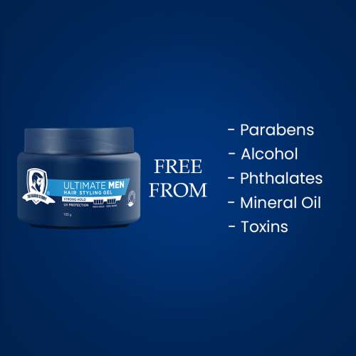 The Beard Story: Hair Styling Gel For Strong Hold, UV Protection ,100 % Shine & Hold - 100 gm