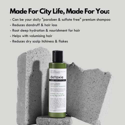 Detoxie: Anti-Dandruff & Flake Relief Capsicum Shampoo - 100 ml