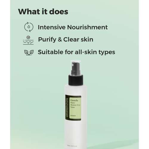 COSRX: Centella Water AlcoholFree  Toner | Hydrating Toner | Korean Skincare | Skin Prep | 150ml