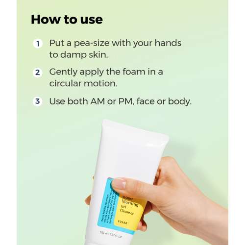 COSRX: Low pH Good Morning Gel Face Cleanser | Korean Skincare | Gentle Cleansing | 150ml