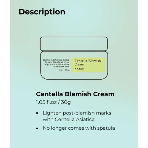 COSRX: Centella Blemish Cream - 30ml