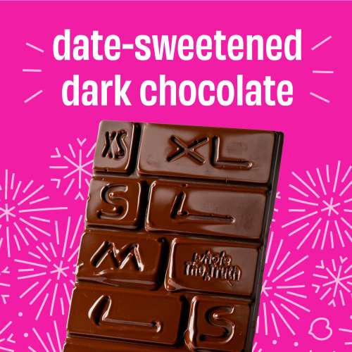 The Whole Truth: Dark Chocolate - Hazelnut (Pack of 3) - No Added Sugar - Sweetened Only with dates - 47% Cocoa - 38% Dates - 15% Hazelnuts