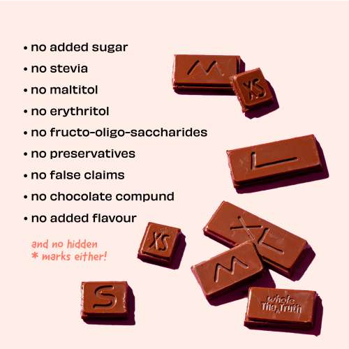 The Whole Truth: 55% Dark Chocolate Combo - (Pack of 3) - 1 - 55% Dark chocolate - 1 - Hazelnut Dark Chocolate - 1- Almond Raisins Dark Chocolate - No Added Sugar - Sweetened only with Dates - 55% Cocoa - 45% Dates