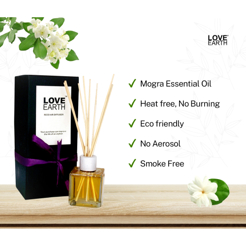Love Earth: Reed Diffuser (Mogra) - 30ml