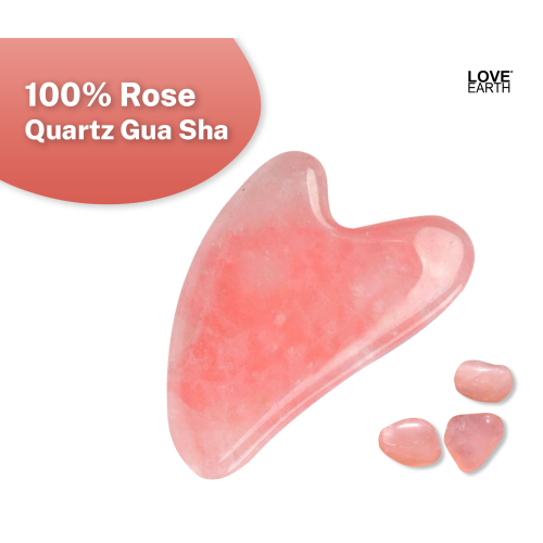 Love Earth: Rose Quartz Gua Sha - 100gm