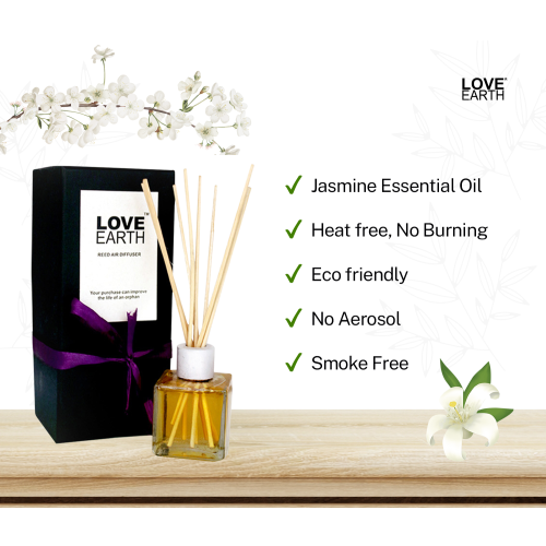 Love Earth: Reed Diffuser (Jasmine) - 30ml