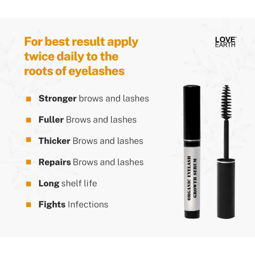 Love Earth: Organic Eyelash Growth Serum - 5ml