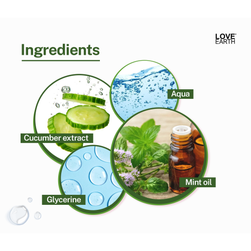 Love Earth: Cucumber Mint Face Mist - 100ml