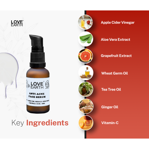 Love Earth: Anti Acne Serum - 30ml