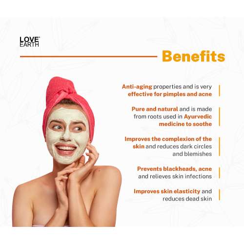 Love Earth: Haldi Chandan Rose Face Pack - 50g