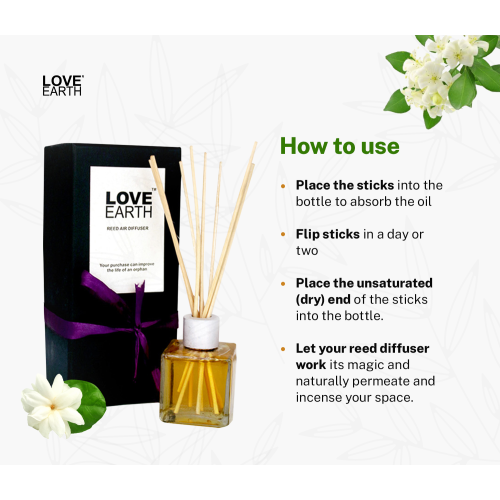 Love Earth: Reed Diffuser (Mogra) - 30ml