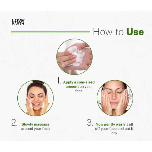 Love Earth: Charcoal Tea Tree Face Wash - 100ml