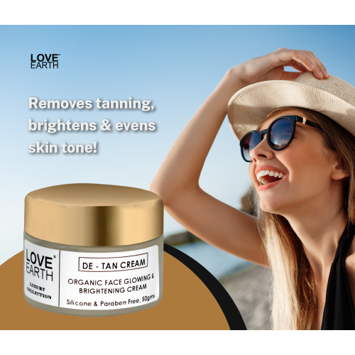 Love Earth: De-Tan Moisturizing Cream - 50gm
