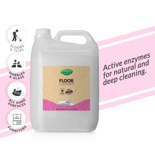 EKAM ECO: Zerodor Care Natural Floor Cleaner for Floor Tiles & Mirror - 5Ltr